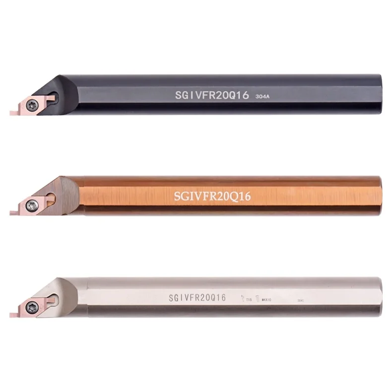 External Turning Tool Inner Hole End Face Cutter Rod Small Diameter SGIVFR16N/20Q Titanium Aluminum Nitride Coated 45HRC OEM