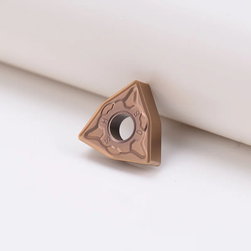 KEUE CNC WNMG080404-SF2/WNMG080408-SF2/CT1029 Triangle Stainless Steel Special CNC Blade for Chip Breaking Processing 3-Year