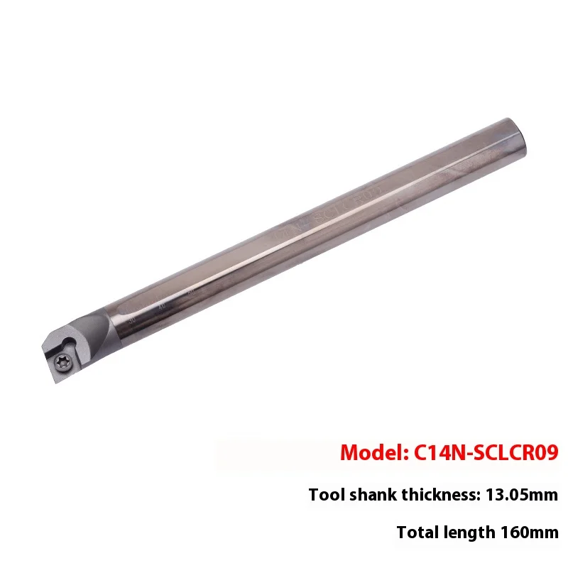 Precision Square Anti-Seismic Internal Hole Turning Tool Holder Small Diameter Extended Tungsten Steel C14N/C16Q Sclcr Turning