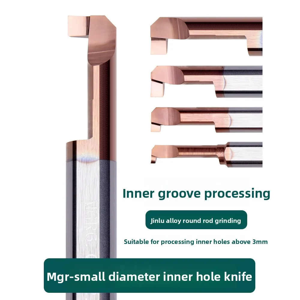 KEUE CNC Small Diameter Slot Cutter MGR2.9/3.9 Integral Carbide Material Grooving Cutter 2 Flutes Precision 0.001mm