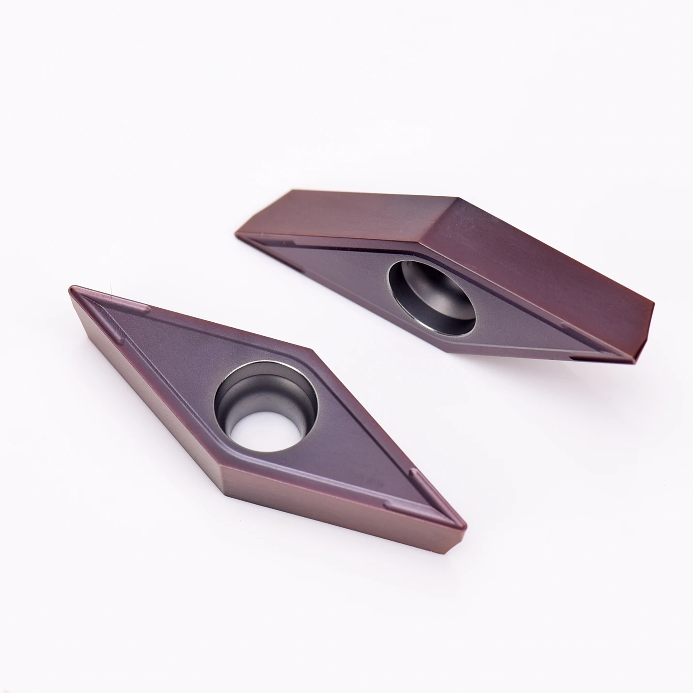 VCMT160404 160408 HR52523C Stainless Steel Inserts OEM Substitute for VP15TF with Titanium Aluminum Nitride Coating 45HRC Shape