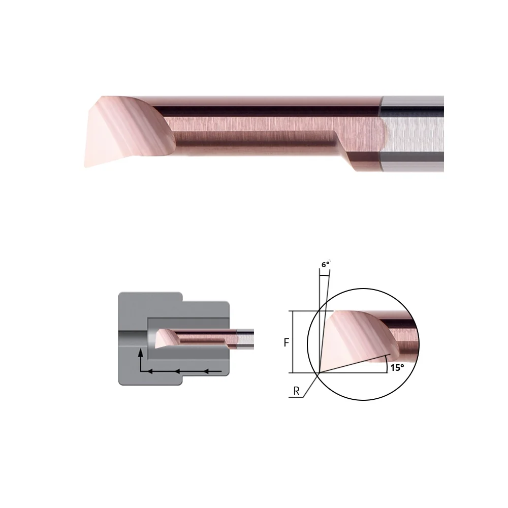 KT40 MNR Micro Boring Tool For CNC Machine Solid Carbide Small Diameter Tungsten Steel Small Internal Bore