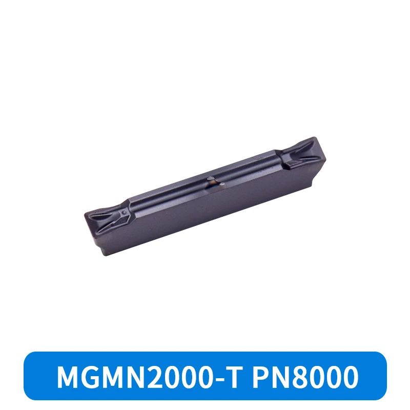 KEUE CNC Square PVD/CVD Coated Grooving Inserts MGMN2000-T PN8000 60-63HRC 1/4in Blade for CNC Lathe Machining Steel Parts