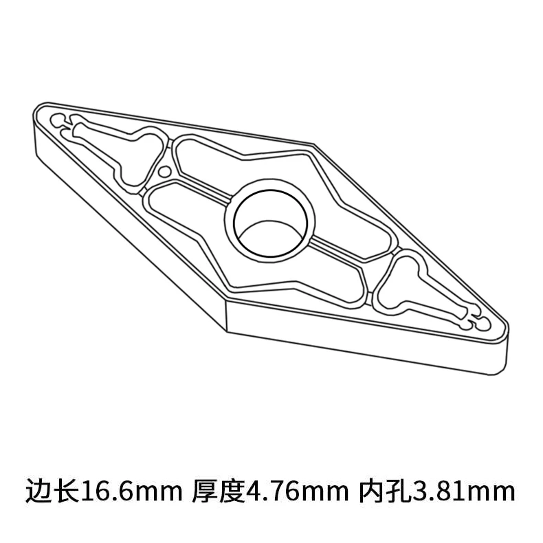 Instead T9125 VNMG160404-TM 160408 KM240B T9115 OEM Machined Steel Parts Titanium Aluminum Nitride Coating 45HRC Hardness for