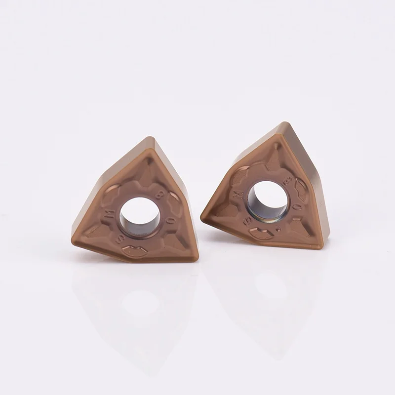 KEUE CNC WNMG080404-SF2/WNMG080408-SF2/CT1029 Triangle Stainless Steel Special CNC Blade for Chip Breaking Processing 3-Year