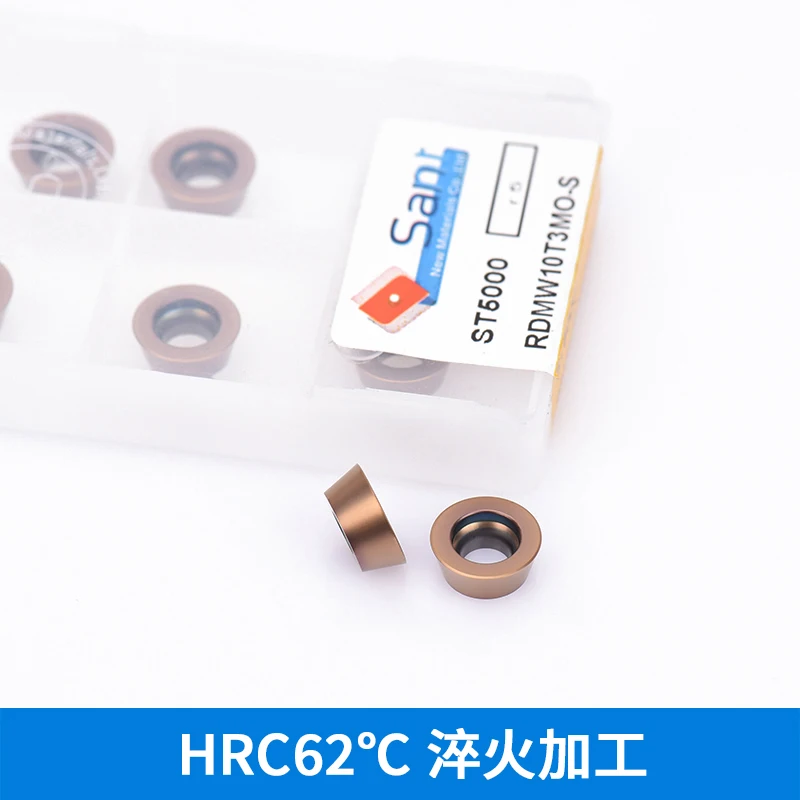 Dalian SANT High Hard AlTin Coated 2 Flutes Milling Insert OEM RDMW10T3MO-S ST5000