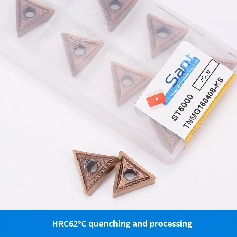 KEUE CNC Triangle CNC Blade HRC62 After Quenching 3-Year Warranty ODM Support TNMG160402-KS TNMG160404-KS ST5000