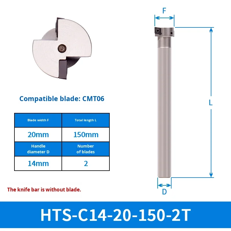 CNC T-Slot Milling Cutter with Thick 2-Flute 4-Flute 6-Flute 8-Flute Three-Sided Blades for Machining Center Shank Grooving HTS