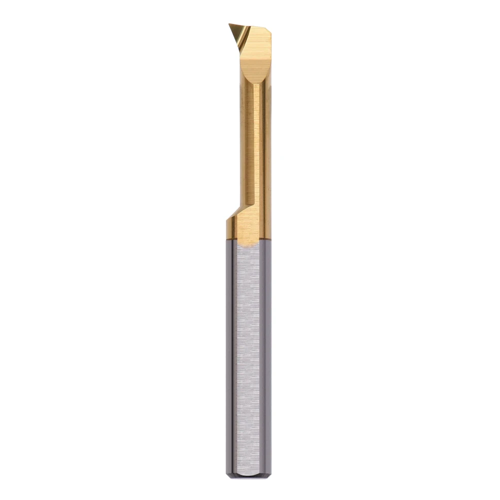 Gold Coated Carbide Internal Boring Tool R0.1 - High Precision CNC Lathe Tool For Small Diameter Machining SBPR4 8L