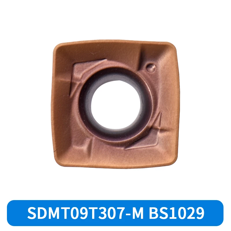 Dalian Shante Square PVD Coated Milling Cutter Blade HRC55 SDMT09T307-M BS1029 Special Stainless Steel 3-Year Turning Tool