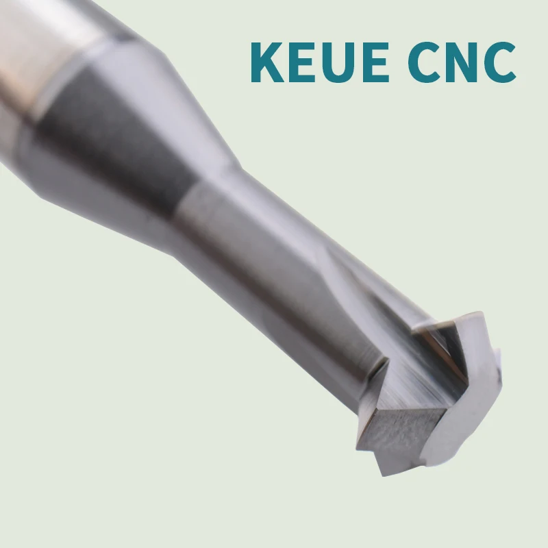 KEUE CNC PG Thread Milling Cutter PG11 German Standard Single Tooth Carbide Tiain Coated 80 Helix ODM