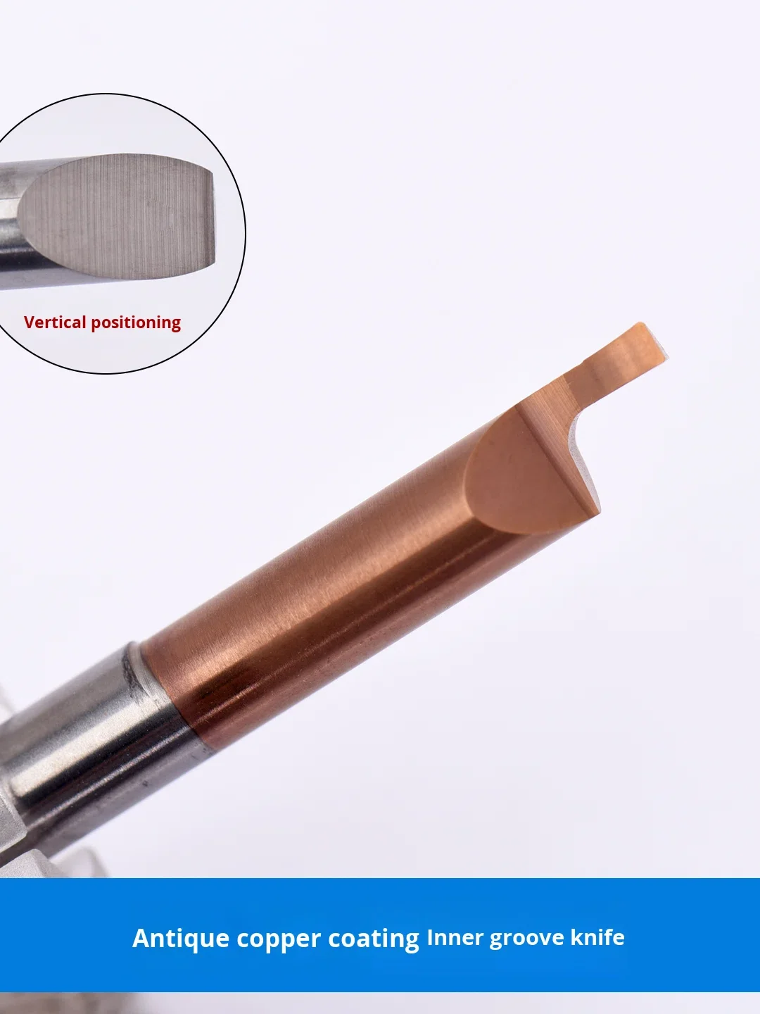 Small Hole End Face Grooving Tool St-Mfr 4B1.0 L15-27.3L T2.0 Bronze Coating Inclined Positioning OEM Customizable