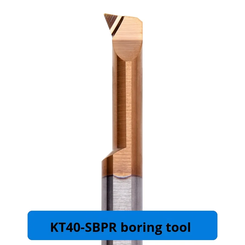 KEUE CNC Small Diameter Internal Boring Tool KT40-SBPR4 8L R0.1 CNC Lathe Coated Carbide Material 3 Years Warranty