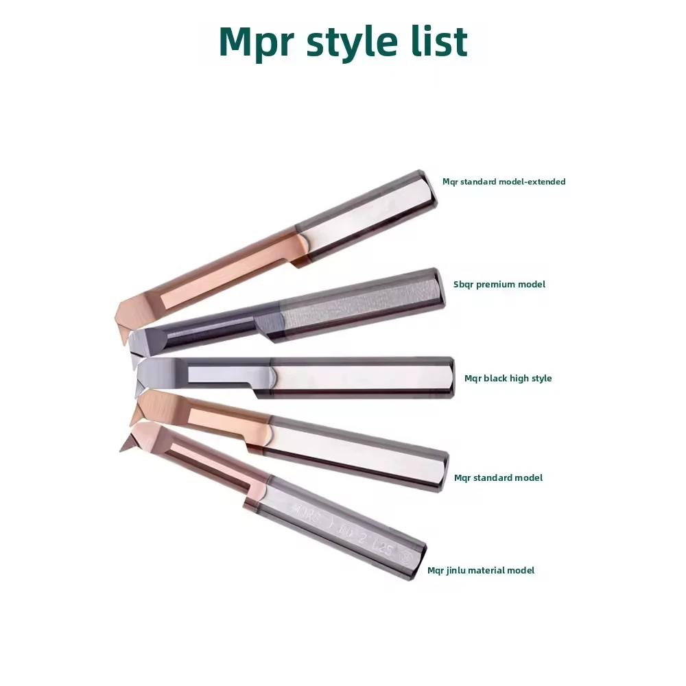 KEUE CNC Precision Tungsten Steel Internal Boring Tool MQR 4R0.2 L15 for Small Bore Machining 2.5-8mm Diameter