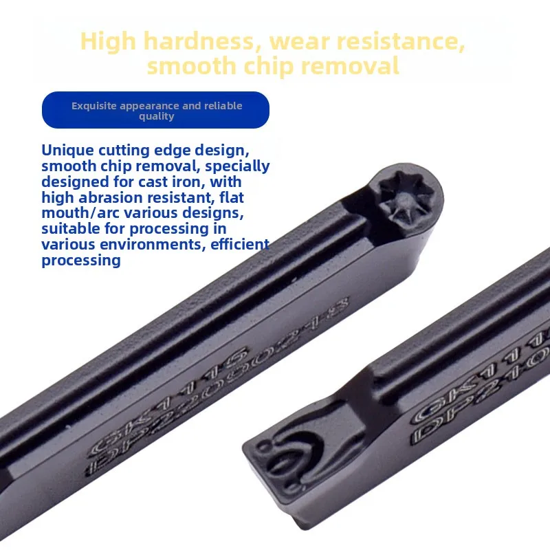 Mingzhe Cast Iron Special Grooving Inserts PVD Coating Shape 6.5x6.5x2.5mm Blade Size 3-Year