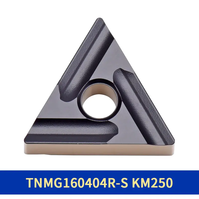 CNC Turning Inserts Triangle Shape No Coating No Hardness TNMG160404R-S KM240/TNMG160408R-S TNMG160404L-S