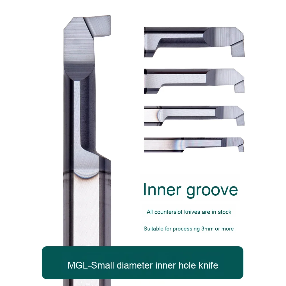 Precision MGL 6B2.0 L22 Tungsten Steel Coated Inner Groove Knife - Small Diameter Aperture Cutting Tool For CNC Machining