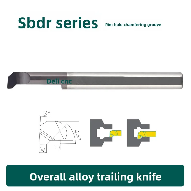 SBDR5 15L R0.2 Small Internal Boring Chamfering Grooving Dovetail Tool Dovetail Tool Steel Material Centering Boring Tools