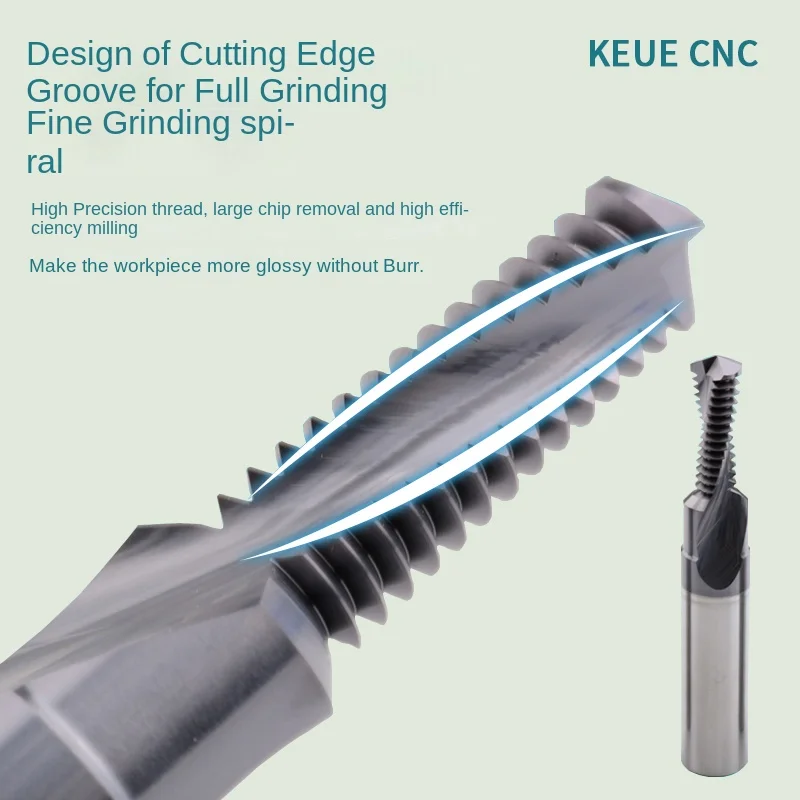 Carbide Altin 45HRC Horizontal Milling Machine Colorful Thread Milling Cutter ODM Customizable 3 Flutes Multifunctional