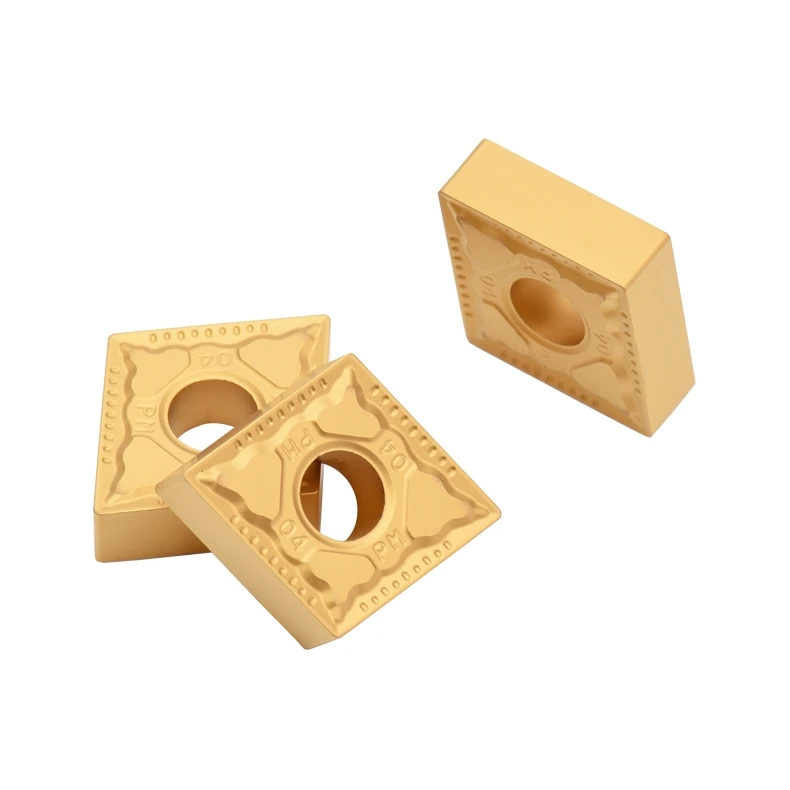 Zhuzhou OEM Inserts YBC251 CNMG120404-PM/120408 for Turning Center with Titanium Aluminum Nitride Coating