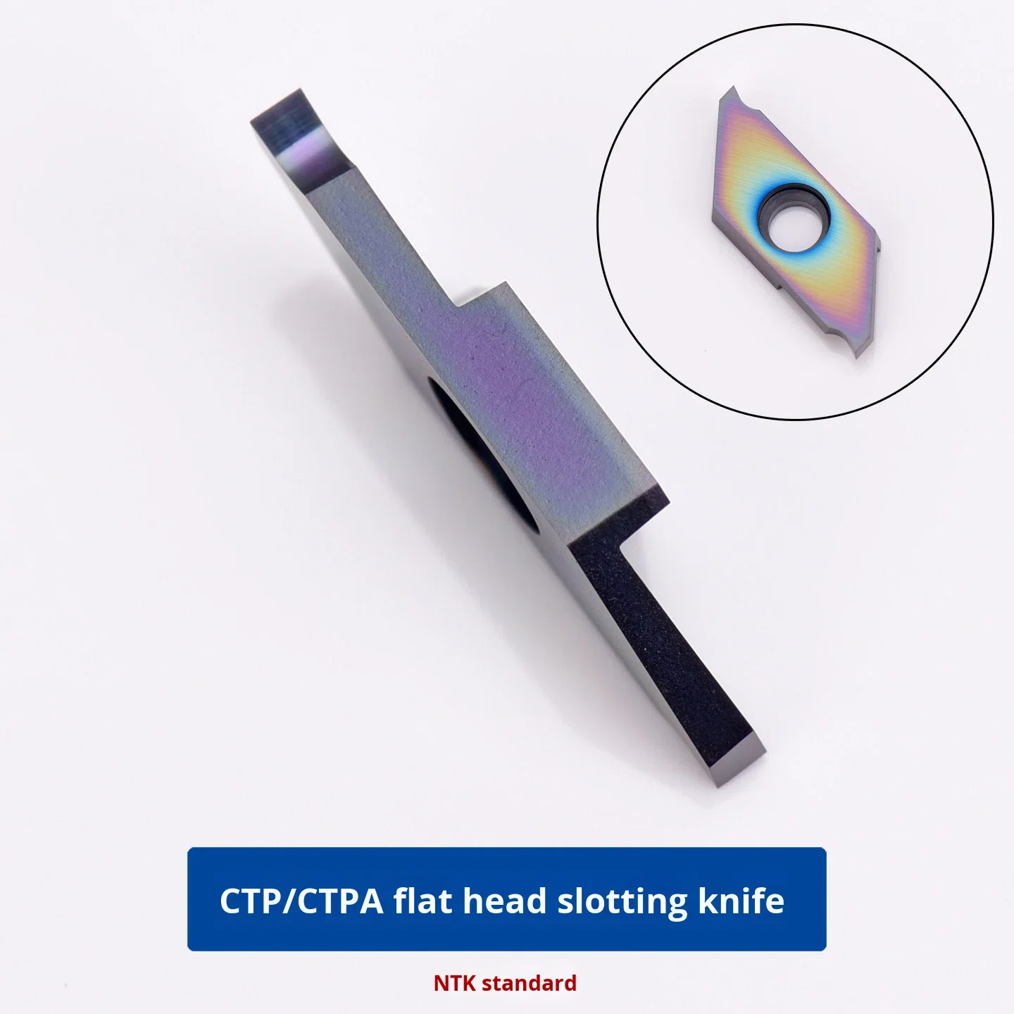 KEUE CNC CTPA20FRN Flat Blade Stainless Steel Slotting Cutter Double-Head Tool 3-Year Warranty ODM Customized Made Mainland