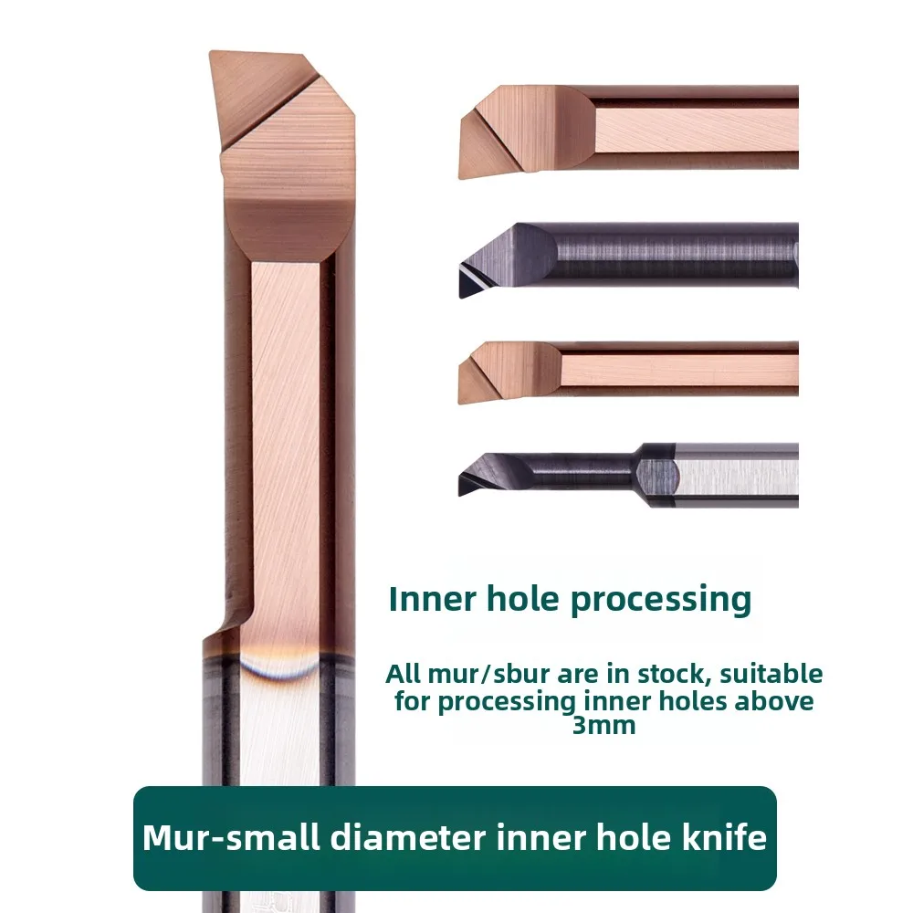 Mingzhe SBUR6 MUR4 Boring Cutter 90 Degree Flat Bottom Small Diameter Tool Solid Tungsten Steel Precision 0.05in for Solid Wood