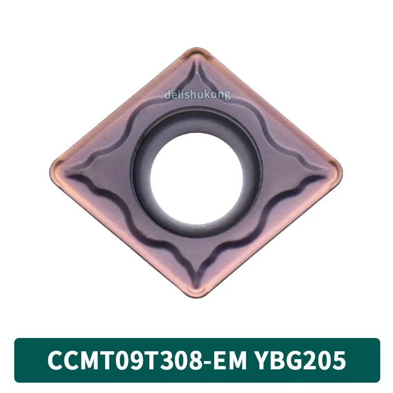 Zhuzhou Square CNC Blade CCMT09T304-EM YBG205 Stainless Steel Processing Blade Internal Hole Blade