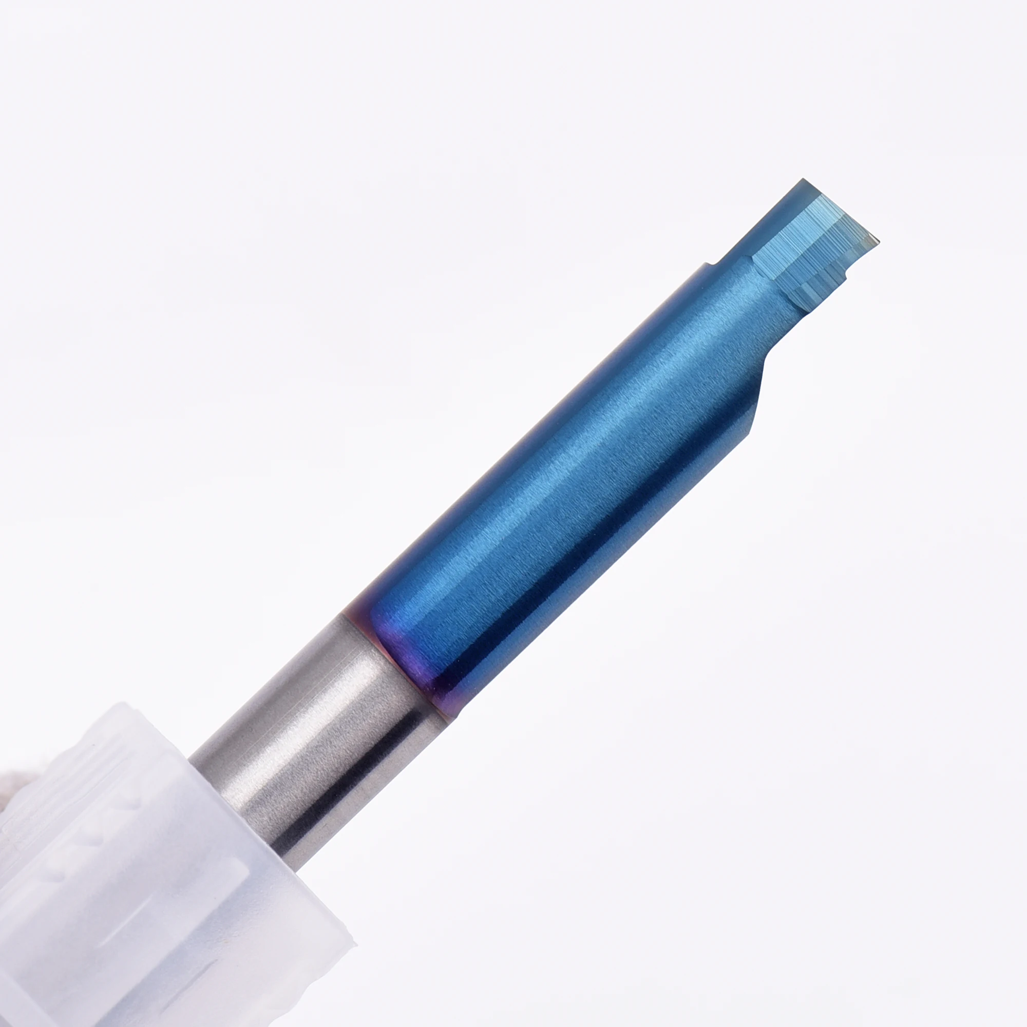 High Nano Blue Tungsten Steel End Face Grooving Knife Mfr 6B2.0 L22 Boxed CVD High Hardness 60HRC KEUE CNC Machining Center