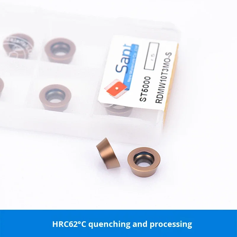 Dalian SANT HRC62 Tungsten Steel Milling Inserts RDMW10T3MO-S ST5000