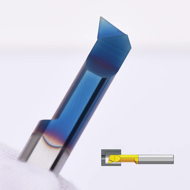 Micro 65 Degree CNC Blade Small Diameter Carbide L22 Quenching Parts Stainless Steel MPR Small Hole Boring Lathe Boring Tools