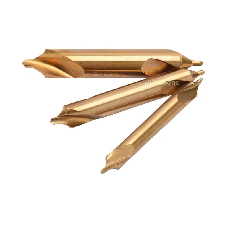 Cobalt-plated Titanium Center Drill Stainless Steel Special Hardened Shank 3-Year Warranty Nonferrous Metals Positioning Drills