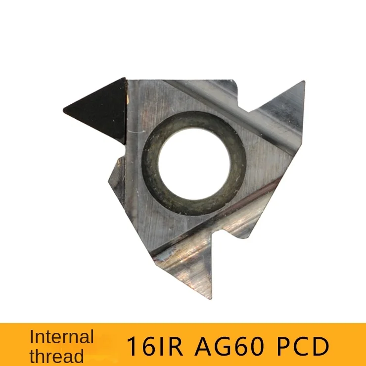 16ER IR AG60 A55 PCD Internal And External Thread Teeth Blade Gold Steel Gem Segment