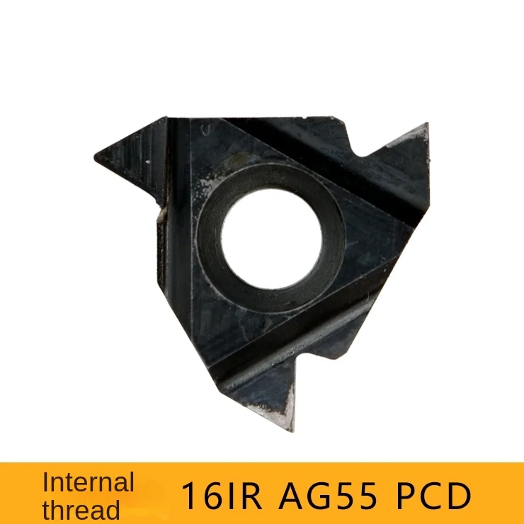 16ER IR AG60 A55 PCD Internal And External Thread Teeth Blade Gold Steel Gem Segment