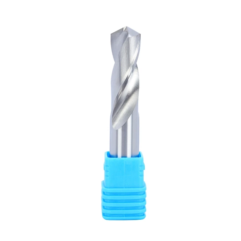 Dongfei Solid Carbide Spot Drill Bit Tungsten Steel Twist Sizes 1-10mm Bright Uncoated for Nonferrous Metals 3-Year Warranty
