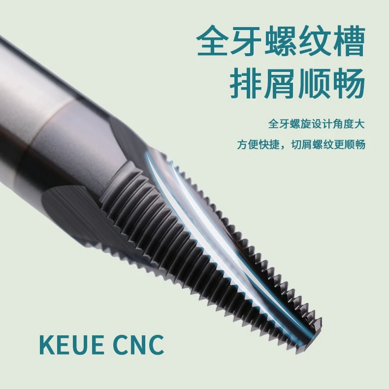 High Hardness Ti Conical Medical Bone Plate Thread Milling Cutter Tungsten Steel with Altin Coating OEM Customizable