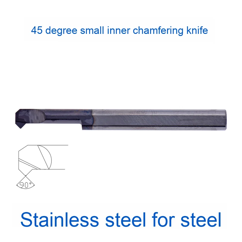 KEUE CNC Precision 0.01mm Miniature Carbide 3-8mm Diameter 2-Flute Boring Cutter MCR SBCR Inner Hole Fine Chamfering Boring Tool