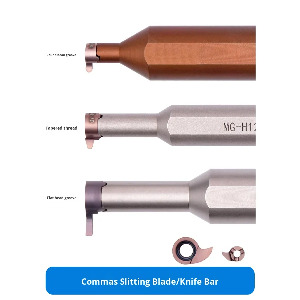 Small Hole Grooving Tool Shank Comma Blade Internal Hole Cutter MB-07GR150-3.0 D11 KM1015 Deep Groove Insert ODM Customized