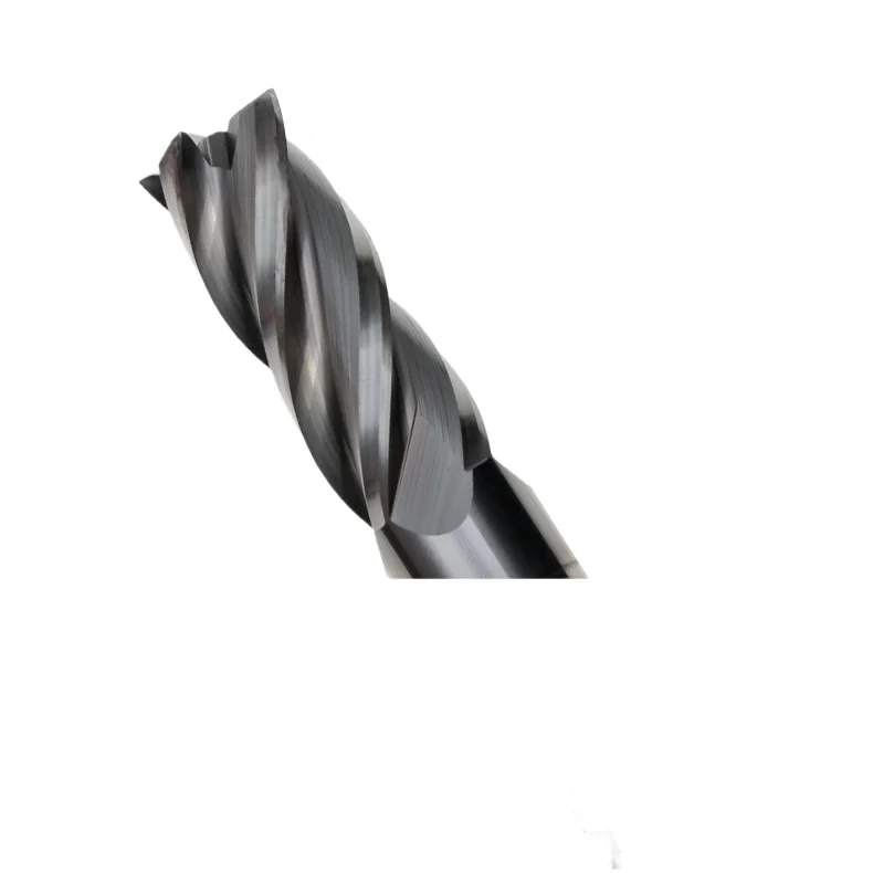 Tungsten Steel Milling Cutter, 60-degree Straight Shank, Alloy Tool, Flat Head, 4-edge, Hard Bottom