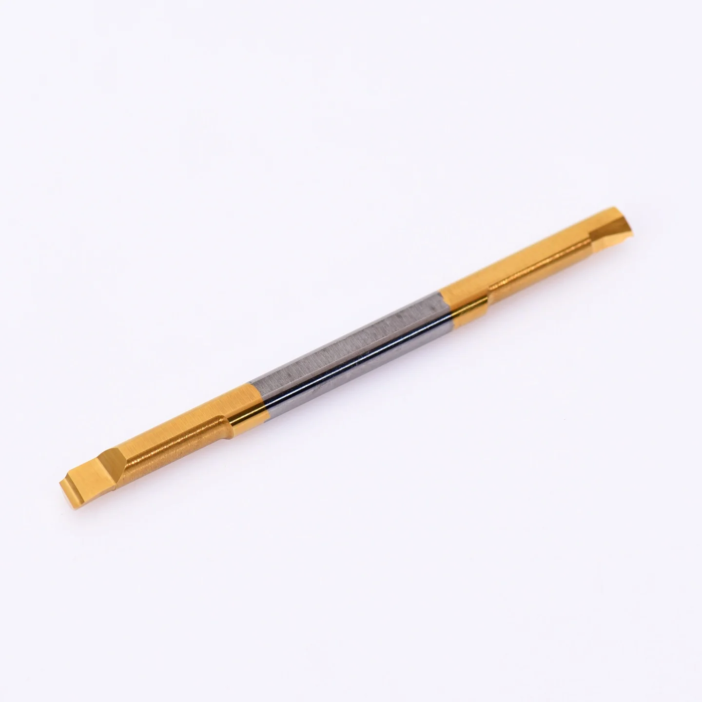 KEUE CNC 2S BTR5 25L R0.2 Cat40 Taper Double-Head Small Diameter Spiral Flute 90 Point Angle 0.002mm Precision Boring Tool