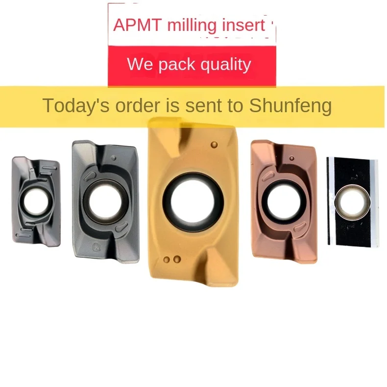 KEUE Milling Insert R0.8 APMT1604PDER OEM Titanium Aluminum Nitride Coated HRC45HRC 3-Year Warranty for CNC Lathe