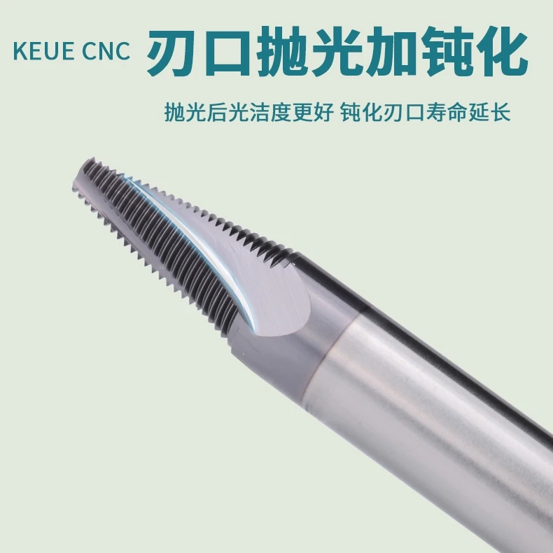 High Hardness Ti Conical Medical Bone Plate Thread Milling Cutter Tungsten Steel with Altin Coating OEM Customizable