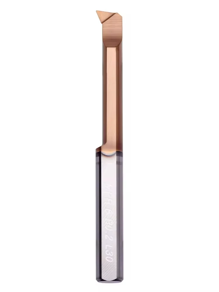 MPR 6R0.2 L22 Shockproof Boring Bar - Tungsten Steel Small Bore Tool For Mirror Finish On Hard Metals