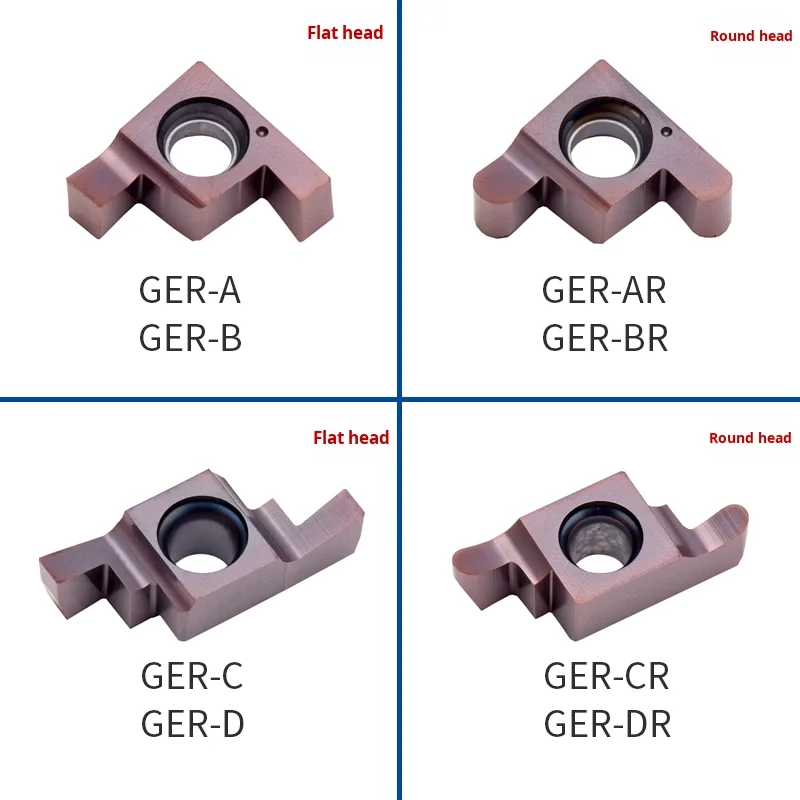 Inner Hole Small Diameter Grooving Blade GER100/150/200/300/400-A/B/C/D for Siger Tool Holder Made in China