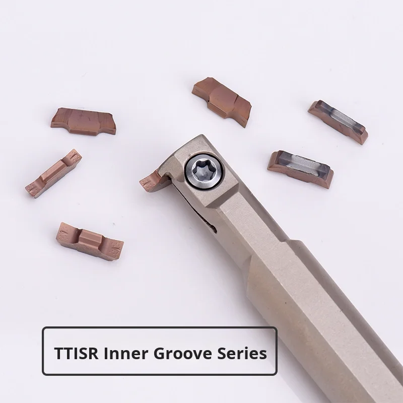 KEUE CNC Small Diameter Tdip300E-0.20 Ttsir12 Ingot Grooving Blade Tool Holder Internal Groove Turning Tool HRC80 Small Inner