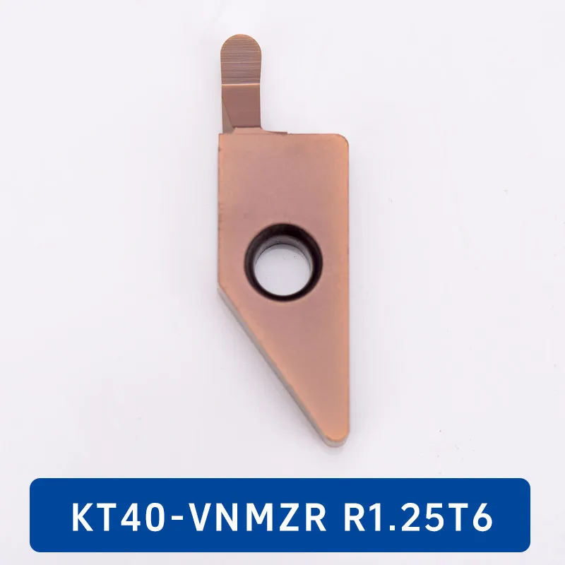 KEUE CNC Precision Coated Round Head End Face Grooving Inserts Arc End VNMZR KT40-VNMZR R1.0T6 R0.5 R0.75 R1.25