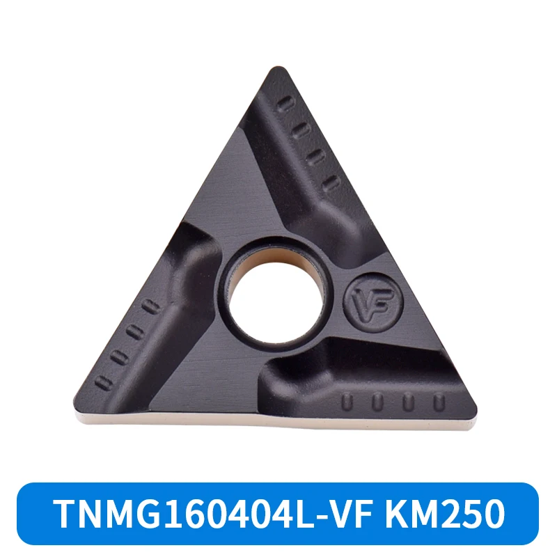 TNMG160404/160408R-VF L-VF KM250 Two-Color Coated Alloy Steel CNC Triangle Shape Turning Tool