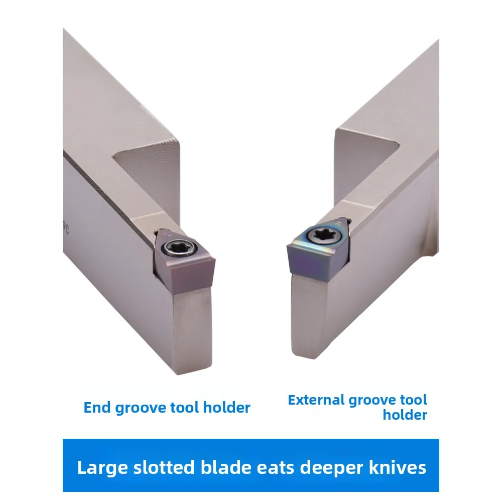 MTEH Large Cutting Deep Cutter Rod Wide End Face Leng Deepen FD10-R0.6 Titanium Aluminum Nitride Coated Turning Tool TURNING