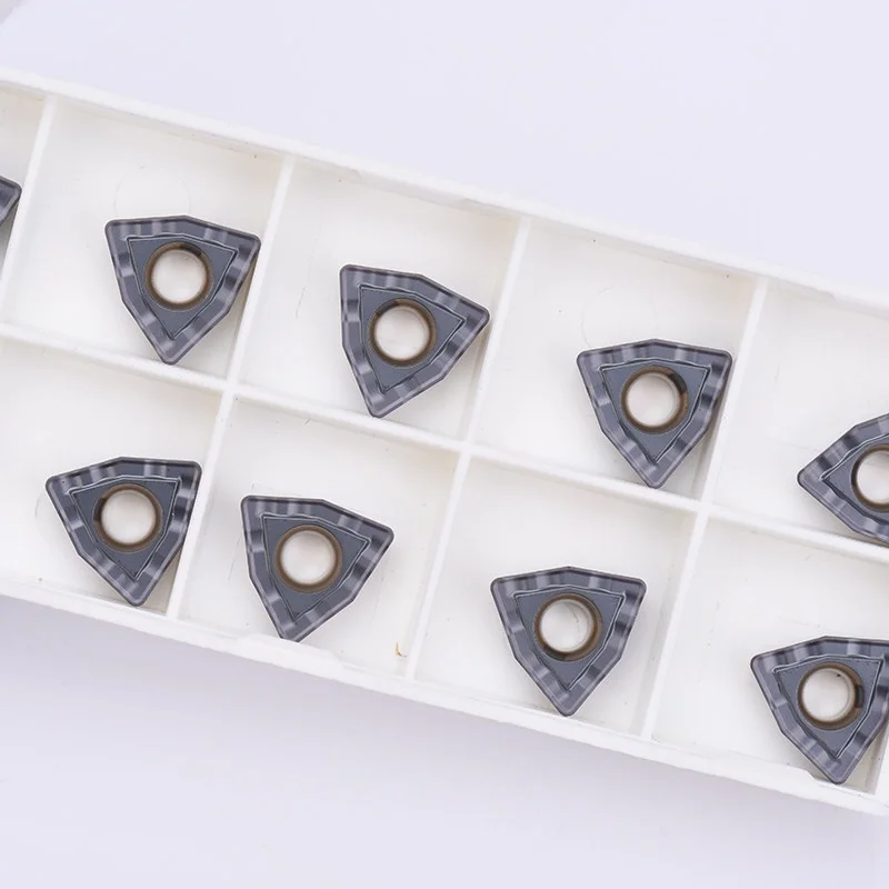 Chip-breaking U-drill Blade Violent Drill WCMT050308R-PG Peach-shaped Tungsten Steel CNC Cutting Tool for Soft Steel