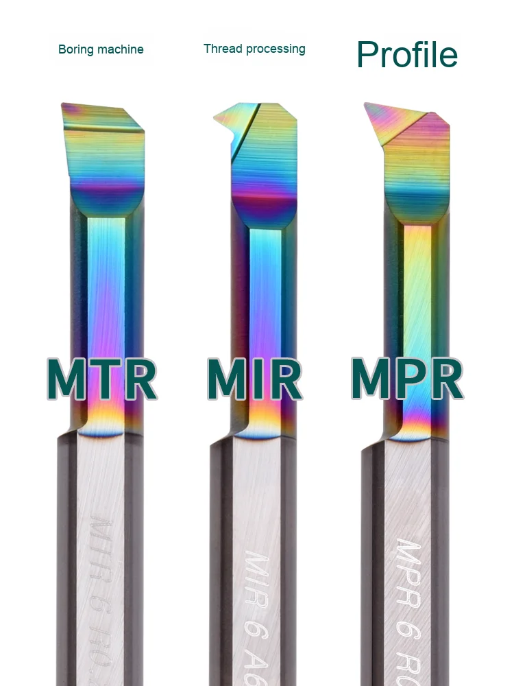 High Precision CNC Lathe Boring Tool MTR 4r0.2 L15-Colorful FTungsten Steel For Small Diameter Customizable