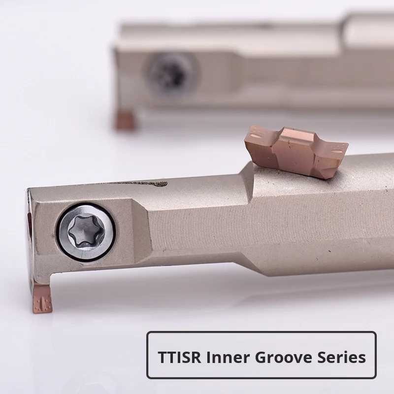 KEUE CNC Small Diameter Tdip300E-0.20 Ttsir12 Ingot Grooving Blade Tool Holder Internal Groove Turning Tool HRC80 Small Inner